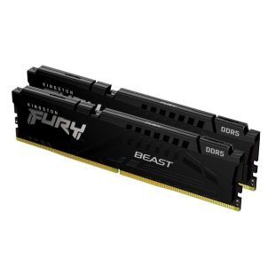 Модуль памяти для компьютера DDR5 16GB (2x8GB) 5200 MHz Beast Black Kingston Fury (ex.HyperX) (KF552C36BBEK2-16)