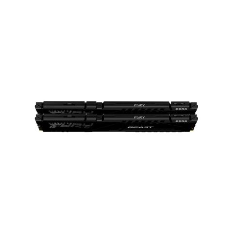 Модуль памяти для компьютера DDR5 32GB (2x16GB) 5200 MHz Beast Black Kingston Fury (ex.HyperX) (KF552C40BBK2-32) - Нулевой остаток (Feed)  - Нулевой остаток (Feed) 