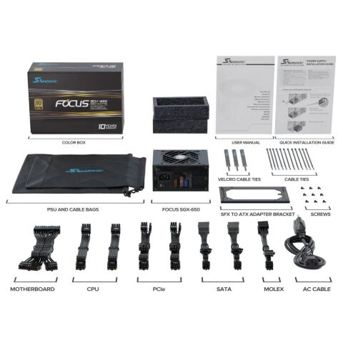 Блок питания Seasonic 650W (FOCUS-SGX-650) - Нулевой остаток (Feed)  - Нулевой остаток (Feed) 