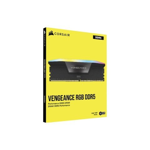 Модуль памяти для компьютера DDR5 32GB (2x16GB) 6400 MHz Vengeance RGB Black Corsair (CMH32GX5M2B6400C36) - Нулевой остаток (Feed) - Нулевой остаток (Feed)