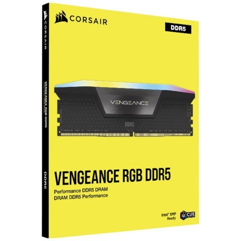 Модуль памяти для компьютера DDR5 64GB (2x32GB) 6000 MHz Vengeance RGB Corsair (CMH64GX5M2B6000C38) - Нулевой остаток (Feed) - Нулевой остаток (Feed)