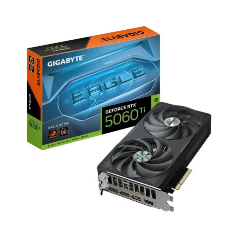 Видеокарта GIGABYTE GeForce RTX5060Ti 16Gb EAGLE OC (GV-N506TEAGLE OC-16GD) - Нулевой остаток (Feed) - Нулевой остаток (Feed)