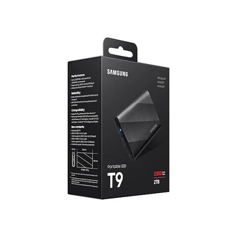 Накопитель SSD USB 3.2 2TB T9 Samsung (MU-PG2T0B/EU) - Нулевой остаток (Feed)  - Нулевой остаток (Feed) 