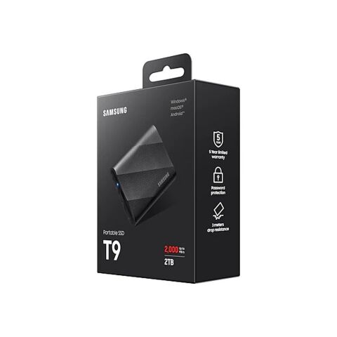 Накопитель SSD USB 3.2 2TB T9 Samsung (MU-PG2T0B/EU) - Нулевой остаток (Feed)  - Нулевой остаток (Feed) 