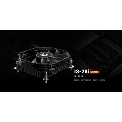Кулер для процессора ID-Cooling IS-28i BLACK - Нулевой остаток (Feed) - Нулевой остаток (Feed)
