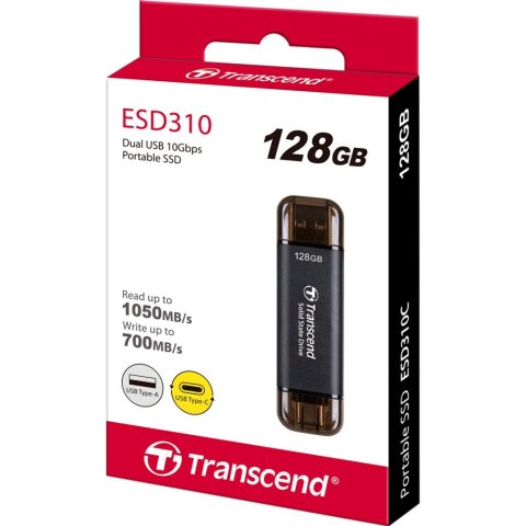 Накопитель SSD USB 3.2 128GB Transcend (TS128GESD310C) - Нулевой остаток (Feed) - Нулевой остаток (Feed)