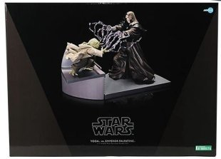 Фигурка Kotobukiya Star Wars Yoda Vs Emperor Palpatine Звёздные войны Йода Император Палпатин 37 см.