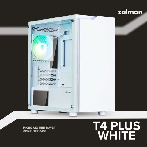 Корпус для ПК Zalman T4 Plus (T4PLUSWHITE) - Нулевой остаток (Feed) - Нулевой остаток (Feed)