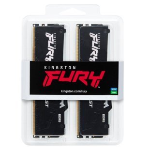 Модуль памяти для компьютера DDR5 64GB (2x32GB) 5600 MHz Beast RGB Kingston Fury (ex.HyperX) (KF556C36BBEAK2-64)