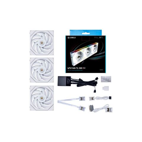 Кулер для корпуса Lian Li TL 120-3, White Cooler (G99.12TL3W.00) - Нулевой остаток (Feed) - Нулевой остаток (Feed)