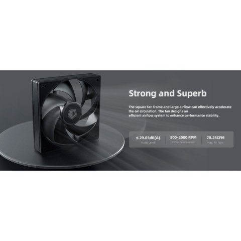 Кулер для корпуса ID-Cooling AF-125-K TRIO - Нулевой остаток (Feed) - Нулевой остаток (Feed)