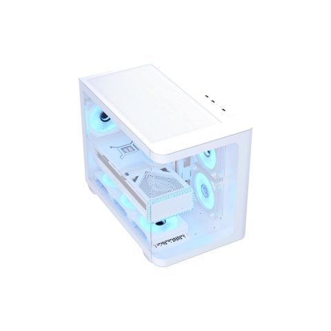 Корпус AeroCool P300C-G-WT-v1 White (ACCS-PN02033.21) - Нулевой остаток (Feed) - Нулевой остаток (Feed)