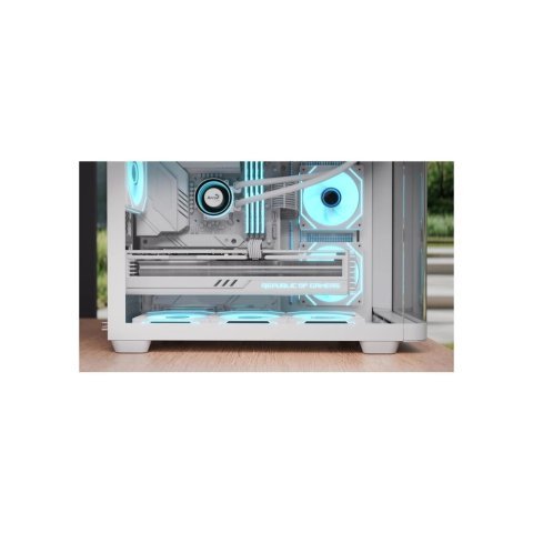 Корпус AeroCool P300C-G-WT-v1 White (ACCS-PN02033.21) - Нулевой остаток (Feed) - Нулевой остаток (Feed)