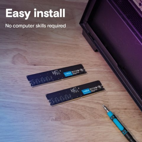 Модуль памяти для компьютера DDR5 32GB 5600 MHz Micron (CT32G56C46U5T) - Нулевой остаток (Feed)  - Нулевой остаток (Feed) 