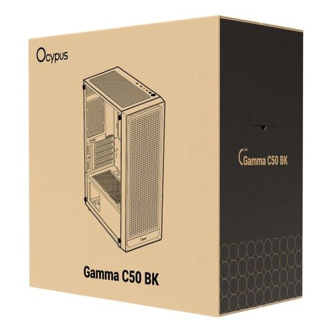 Корпус для ПК OCYPUS GAMMA C50 BK (GAMMA-C50-BKG000XX-GL) - Нулевой остаток (Feed) - Нулевой остаток (Feed)