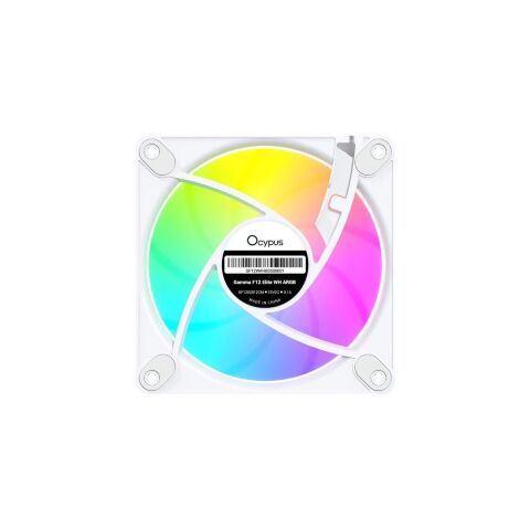 Кулер для корпуса OCYPUS GAMMA F12 ELITE WH ARGB (GAMMA-F12-WH1AM00E-GL) - Вентиляторы к корпусам  - Вентиляторы к корпусам 