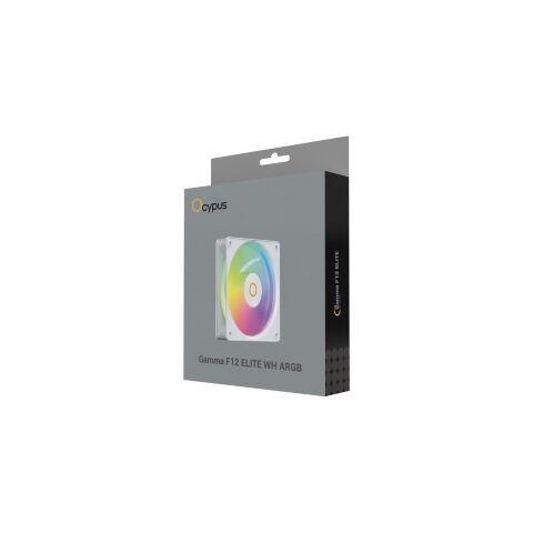 Кулер для корпуса OCYPUS GAMMA F12 ELITE WH ARGB (GAMMA-F12-WH1AM00E-GL) - Вентиляторы к корпусам  - Вентиляторы к корпусам 