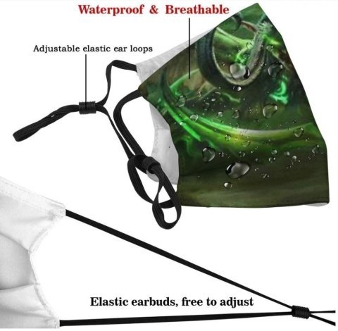 Маска защитная для лица World of Warcraft Illidan + 2 угольных фильтра -   -  