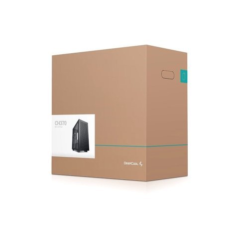 Корпус Deepcool CH370 Black (R-CH370-BKNAM1-G-1) - Нулевой остаток (Feed) - Нулевой остаток (Feed)
