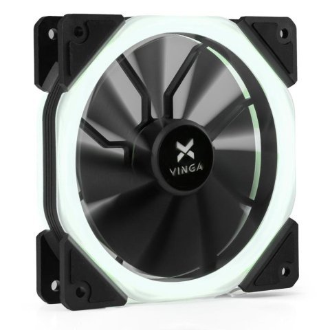 Кулер для корпуса Vinga LED fan-02 white - Нулевой остаток (Feed)  - Нулевой остаток (Feed) 
