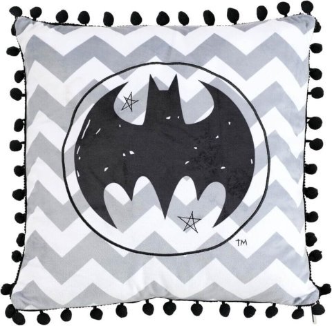 Подушка DC COMICS Batman Logo Black Pom Pom Pillow 40 см. -   -  