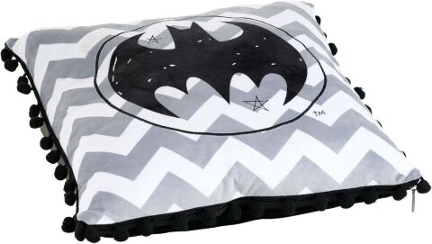 Подушка DC COMICS Batman Logo Black Pom Pom Pillow 40 см. - -