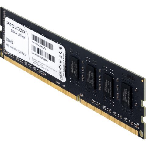Модуль памяти для компьютера DDR3 4GB 1600 MHz Prologix (PRO4GB1600D3) - Нулевой остаток (Feed) - Нулевой остаток (Feed)