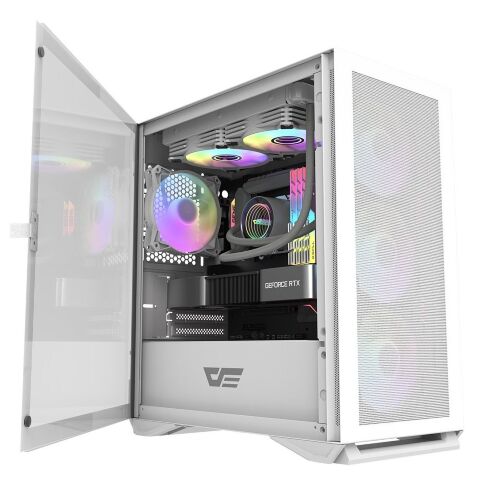 Корпус для ПК DARKFLASH DLM200 WHITE - Нулевой остаток (Feed) - Нулевой остаток (Feed)