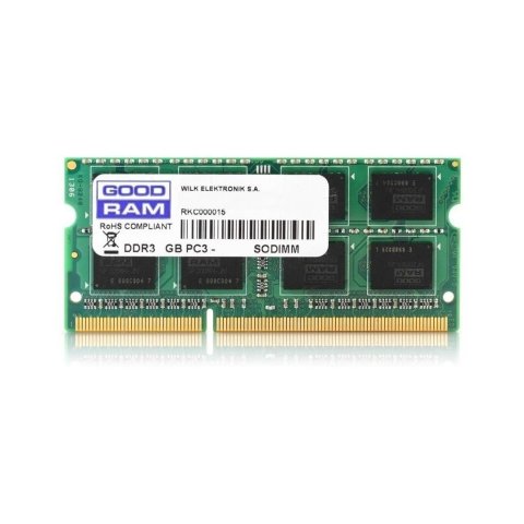 Модуль памяти для ноутбука SoDIMM DDR3L 8GB 1600 MHz Goodram (GR1600S3V64L11/8G) - Нулевой остаток (Feed) - Нулевой остаток (Feed)