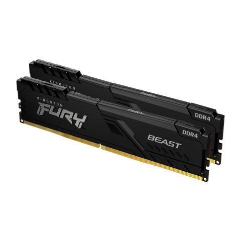 Модуль памяти для компьютера DDR4 32GB (2x16GB) 3600 MHz Fury Beast Black Kingston Fury (ex.HyperX) (KF436C18BBK2/32) - Нулевой остаток (Feed) - Нулевой остаток (Feed)