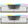 Модуль памяти для компьютера DDR5 32GB (2x16GB) 6000 MHz Vengeance RGB White Corsair (CMH32GX5M2E6000Z36W)