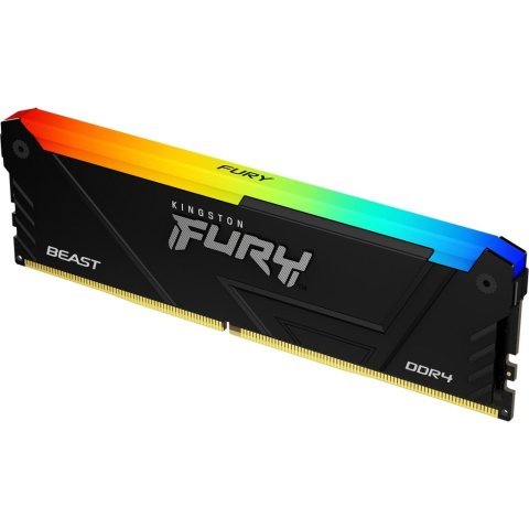 Модуль памяти для компьютера DDR4 32GB 3600 MHz Fury Beast RGB Kingston Fury (ex.HyperX) (KF436C18BB2A/32) - Нулевой остаток (Feed) - Нулевой остаток (Feed)