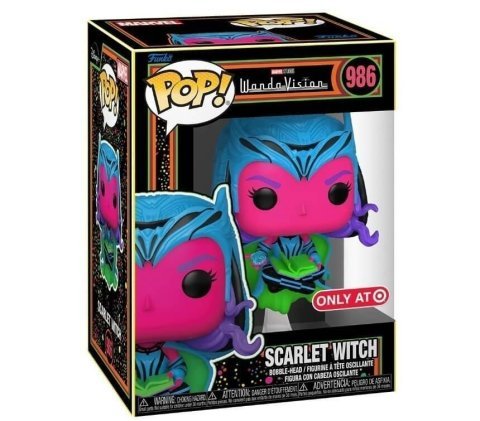 Фігурка Funko Marvel WandaVision Scarlet Witch BLACK LIGHT Фанко Ванда AT Exclusive 986 - -