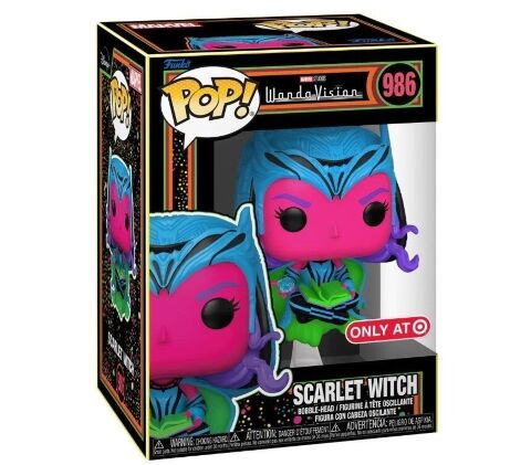 Фігурка Funko Marvel WandaVision Scarlet Witch BLACK LIGHT Фанко Ванда AT Exclusive 986 -   -  