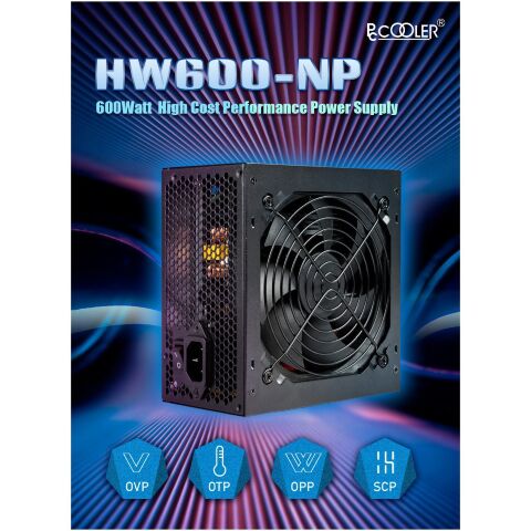 Блок питания PcCooler 600W (HW600-NP) - Нулевой остаток (Feed)  - Нулевой остаток (Feed) 