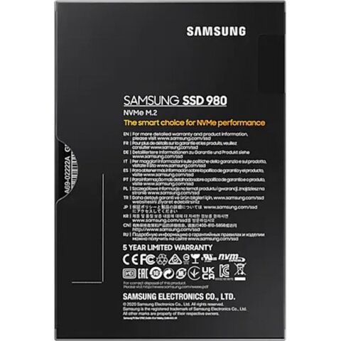 Накопитель SSD M.2 2280 1TB 980 series Samsung (MZ-V8V1T0BW) - Внутренние SSD  - Внутренние SSD 
