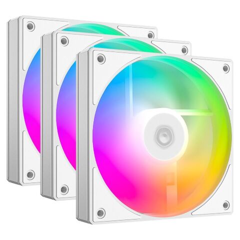 Кулер для корпуса ID-Cooling AS-120-ARGB-W TRIO - Нулевой остаток (Feed)  - Нулевой остаток (Feed) 