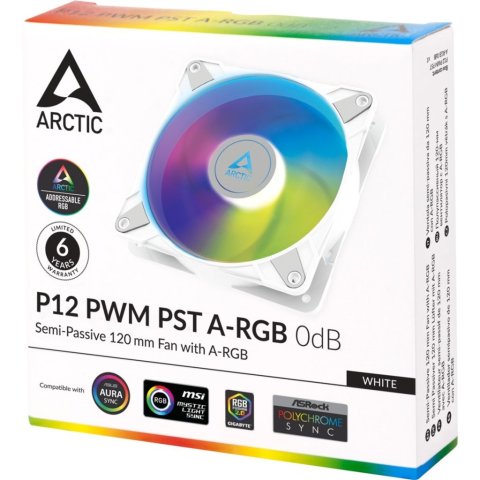 Кулер для корпуса Arctic P12 PWM PST A-RGB (ACFAN00254A) - Нулевой остаток (Feed)  - Нулевой остаток (Feed) 