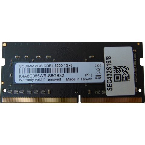 Модуль памяти для ноутбука SoDIMM DDR4 8GB 3200 MHz Samsung (SEC432S16/8) - Нулевой остаток (Feed) - Нулевой остаток (Feed)