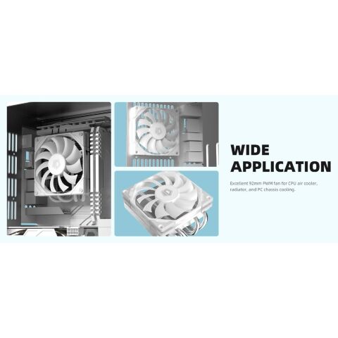 Кулер для корпуса ID-Cooling TF-9215-W - Нулевой остаток (Feed)  - Нулевой остаток (Feed) 