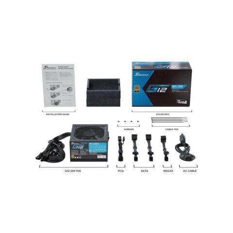 Блок питания Seasonic 750W (SSR G12 GM-750) - Нулевой остаток (Feed) - Нулевой остаток (Feed)