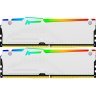 Модуль памяти для компьютера DDR5 64GB (2x32GB) 6400 MHz Beast White RGB EXPO Kingston Fury (ex.HyperX) (KF564C32BWEAK2-64)