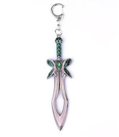 Брелок DOTA 2 Butterfly Sword Дота 2 меч метал колір срібло 6 см. - -