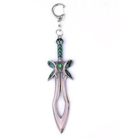 Брелок DOTA 2 Butterfly Sword Дота 2 меч метал колір срібло 6 см. - -