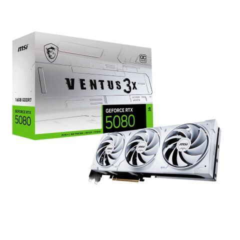 Видеокарта MSI GeForce RTX5080 16GB VENTUS 3X OC WHITE (RTX 5080 16G VENTUS 3X OC WHITE) - Видеокарты - Видеокарты