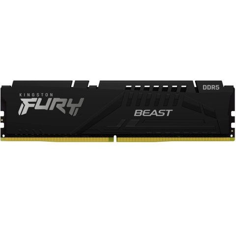 Модуль памяти для компьютера DDR5 32GB 5200 MHz Fury Beast Black Kingston Fury (ex.HyperX) (KF552C40BB-32) - Нулевой остаток (Feed) - Нулевой остаток (Feed)