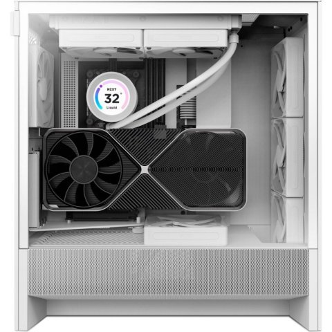 Корпус NZXT H5 Flow Compact All White (CC-H52FW-01) - Нулевой остаток (Feed) - Нулевой остаток (Feed)