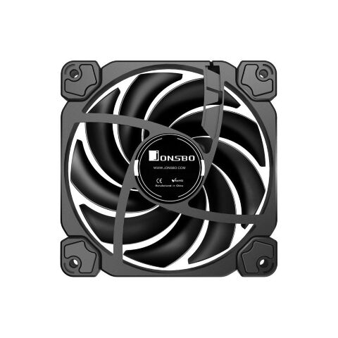 Кулер для корпуса JONSBO HF120 Black - Нулевой остаток (Feed) - Нулевой остаток (Feed)