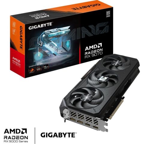 Видеокарта GIGABYTE Radeon RX 9070 16Gb GAMING OC (GV-R9070GAMING OC-16GD) - Нулевой остаток (Feed) - Нулевой остаток (Feed)