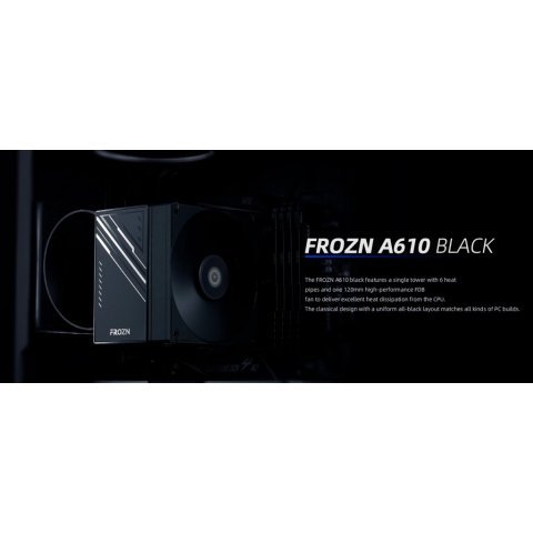 Кулер для процессора ID-Cooling FROZN A610 BLACK - Нулевой остаток (Feed) - Нулевой остаток (Feed)